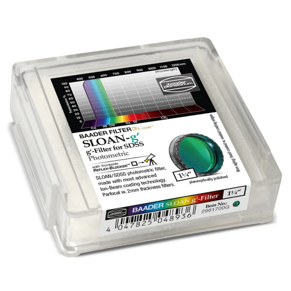 Baader Filters SLOAN/SDSS g' Photometric 1,25"