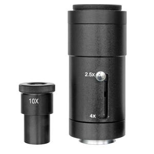Bresser Camera-adapter 2,5x/4x, met 10x oculair, voor Science microscopen