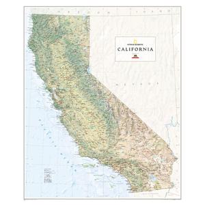 National Geographic Regionale kaart California