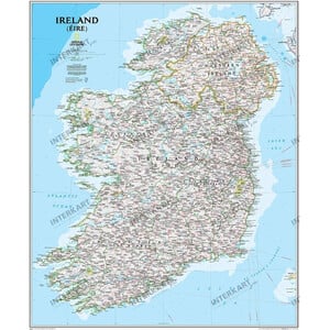 National Geographic Kaart Ierland (76 x 91 cm)