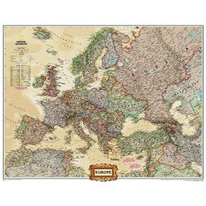National Geographic continentkaart Antieke kaart van Europa, politiek (Engels)