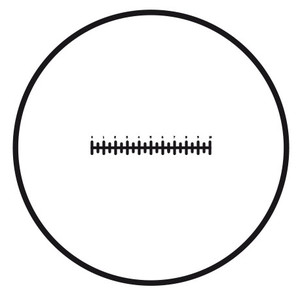 Motic schaalverdeling (10mm in 100 delen), (Ø 25mm)