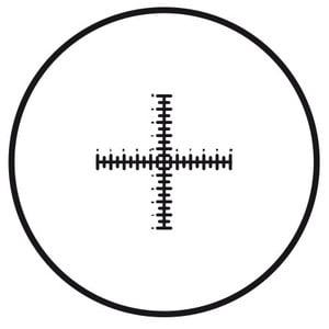 Motic dubbele schaalverdeling dradenkruis (10mm in 100 delen), (Ø 25mm)