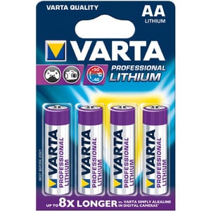 Varta Mignon (AA) Professional lithiumbatterij, set van 4