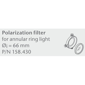 SCHOTT Polarisatiefilterset, voor splitringlicht standaard, Ø=66mm