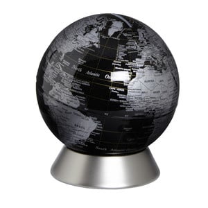 emform Globe Orion spaarpot, zwart (Engels) 14cm