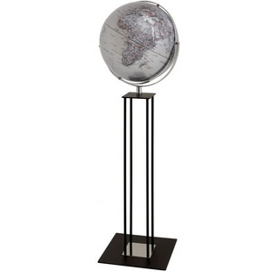 emform Staande globe Worldtrophy Silver 43cm