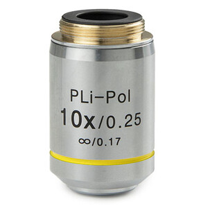 Euromex Objectief IS.7910-T, 10x/0.25, PLPOLi , plan, infinity, strain-free (iScope)