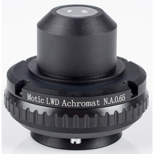 Motic Condensor, N.A. 0,65, WD=10,8mm, LWD, achromatisch, irisdiafragma (BA410E, BA310)