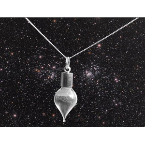 Jurassic Jewellery meteorietstofketting (druppelvormig)