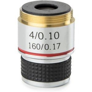 Euromex Objectief 4x/0,10 achro, parafocaal 35mm, MB.7004  (MicroBlue)
