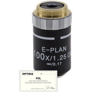 Optika Objectief M-148P, 100x/1.25 (OIL/WATER), infinity, plan, POL, ( B-383POL)
