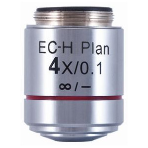Motic Objectief EC-H PL, CCIS, plan, achro, 4x/0.1,  w.d. 15.9mm (BA-410 Elite)