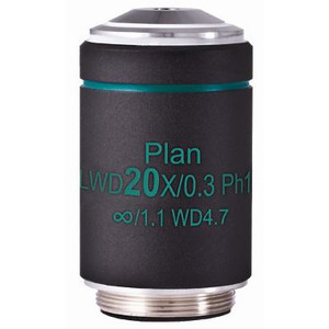 Motic Objectief WD PL Ph CCIS, plan, achro, fase, 20x/0.3 w.d. 4.7mm, Ph1 (AE2000)