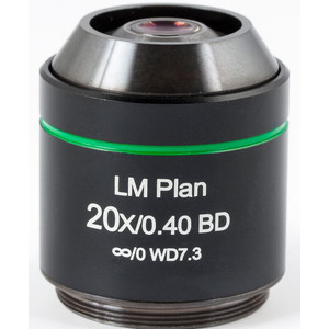 Motic Objectief LM BD PL, CCIS, LM, plan, achro, BD 20x/0.4 w.d.7.3mm (AE2000 MET)