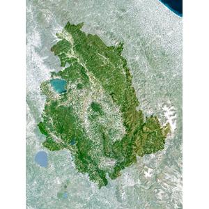 Planet Observer Regionale kaart Regional map Umbria (laminated)