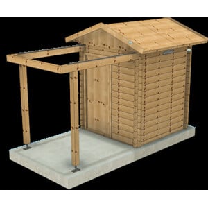Dome Parts GreenLine Mini observatorium met intrekbaar dak