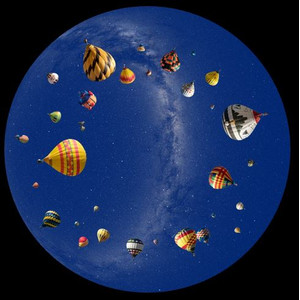 astrial Dia voor de Sega Homestar Planetarium Hete Luchtballon Scenic