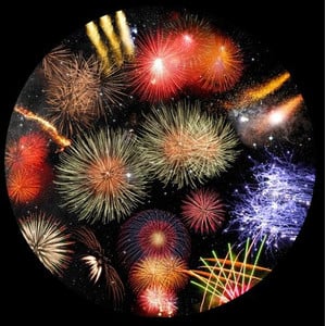 astrial Dia voor de Sega Homestar Planetarium Vuurwerk Scenic