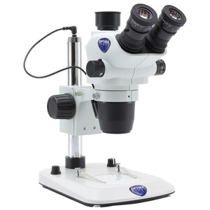 Optika Stereo zoom microscoop SZO-4, trino, 6.7-45x, Säulenstativ, Auf-, Durchlicht