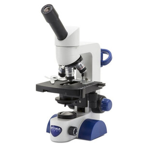 Optika Microscoop B-65, mono, 40-1000x, LED, Akku, Kreuztisch
