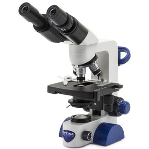 Optika Microscoop B-69, bino, 40-1000x, LED, Akku, Kreuztisch