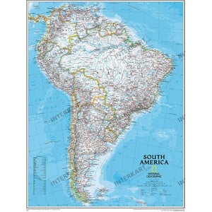 National Geographic Continentkaart Zuid-Amerika politiek (91 x 117 cm)