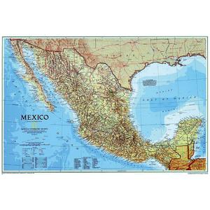 National Geographic Kaart Mexico (Engels)