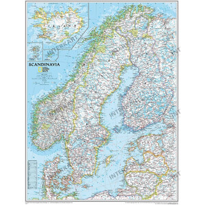 National Geographic Regiokaart Scandinavische landen (Engels)