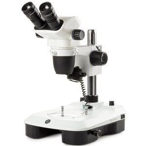 Euromex Stereo zoom microscoop NZ.1702-M, 6.5-55x, Säule,  Auf-u. Durchlicht, bino, Spiegel f. Dunkelfeld, Embryologie