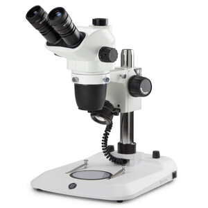 Euromex Stereo zoom microscoop NZ.1903-P, 6.7-45x, Säule,  Auf-u. Durchlicht, trino