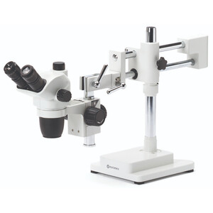 Euromex Stereo zoom microscoop NZ.1903-B, 6.7-45x, dubbele arm, grondplaat, trino