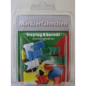 freytag & berndt Markeervlaggetjes golvende gemengde kleuren 30 stuks