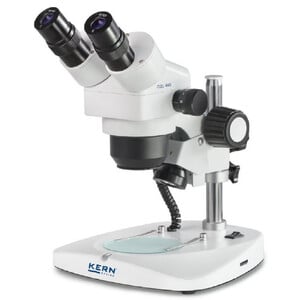 Kern Stereo zoom microscoop OZL 445, Greenough, Säule, bino, 0,75-3,6x,10x/21, 0,35W LED
