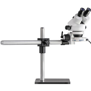 Kern Stereo zoom microscoop OZL 963, trino, 0.7-4.5x, Statief, plaat, LED ringverlichting.