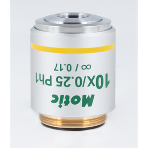 Motic objectief 10X / 0.25,wd 17.4mm, CCIS, UC plan, pos.fase, INFINITY (Panthera)