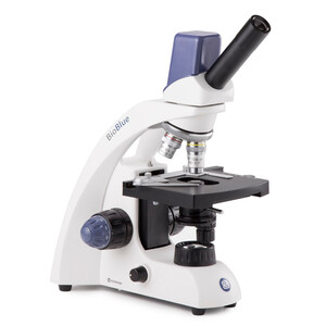 Euromex Microscoop Mikroskop BioBlue, BB.4225, digital, mono, DIN, 40x - 400x, 10x/18, LED, 1W, m. Kreutztisch