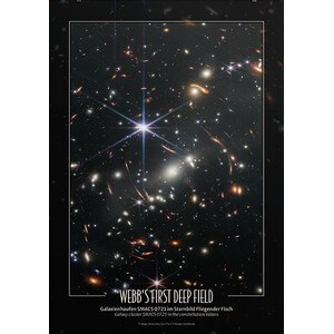 AstroMedia Poster Webb's eerste diepe veld