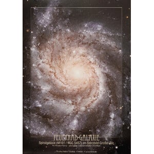 AstroMedia Poster Het vuurwielsterrenstelsel