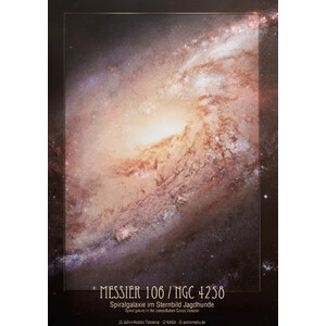 AstroMedia Poster Spiraalstelsel Messier 106