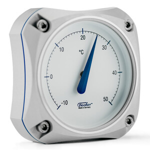 Fischer Weerstation Cockpit Thermometer Silver Edition