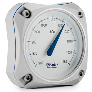 Fischer Weerstation Cockpit Barometer Silver Edition