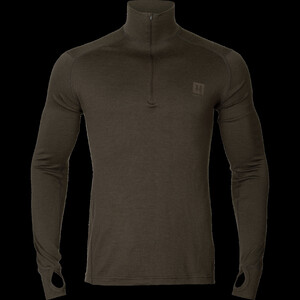 Härkila Base All Season halve rits Shadow bruin , XL
