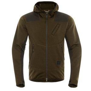Härkila Deer Stalker Fleece Hoodie , Wilgengroen/Schaduwbruin maat XL