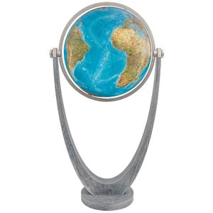 Columbus Staande globe Duo eikenhout / roestvrij staal 77 cm