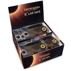 Omegon Zonnefilters Solar Safe Easy Cam-filter in een display met 50 stuks