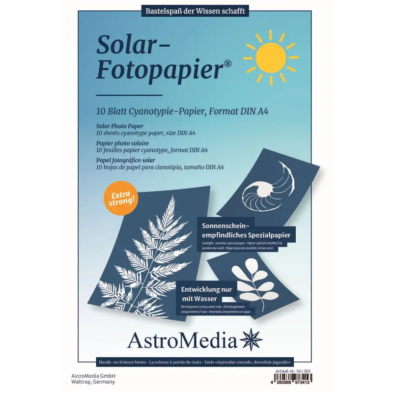 AstroMedia -set Het zonnefotopapier DIN A4, 10 stuks