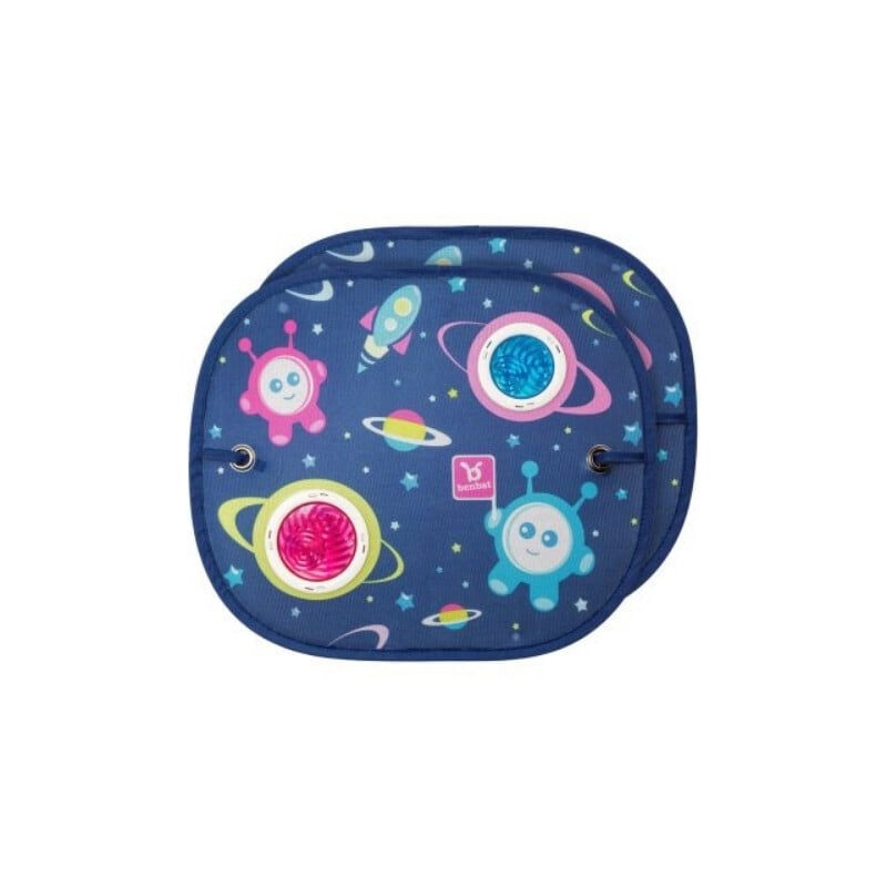 Benbat zonnebescherming voor in de auto voor kinderen (44 x 38 cm) 2 stuks