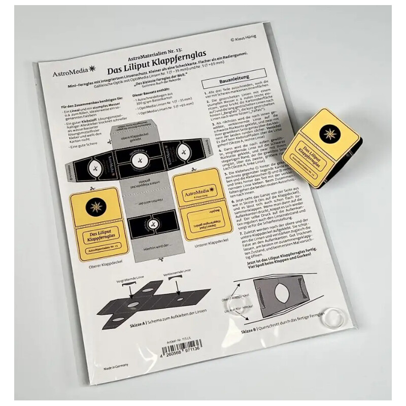 AstroMedia Set Das Liliput Klappfernglas