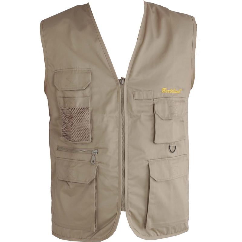 Berlebach Fotoweste, beige, Größe XL